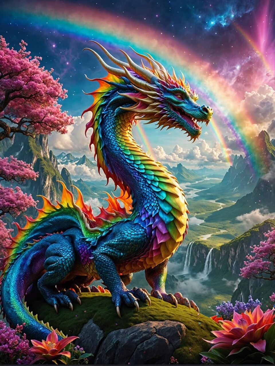 Dragon 5D Diamond Painting Kit for Adults – Full Drill Round Gems DIY Art, Beginner-Friendly 12x16 Inch Wall Décor & Gift